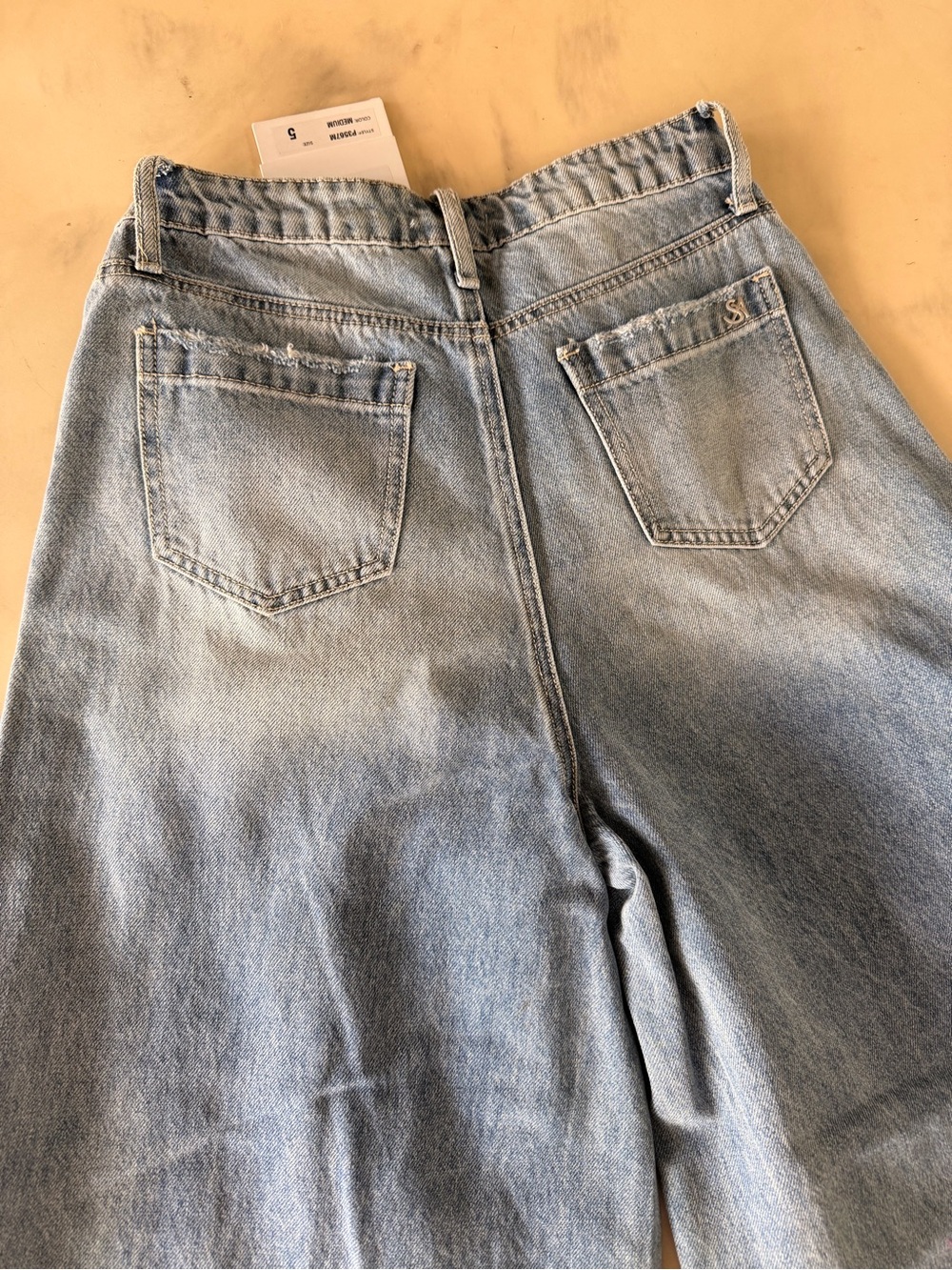 Special A Y2K Wide Leg Blue Denim Jeans NWT Size 5 - Picture 8 of 8